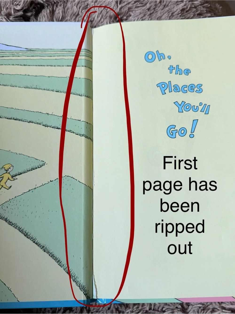 Vintage Dr. Seuss Oh, the Places You’ll Go 1990 print edition